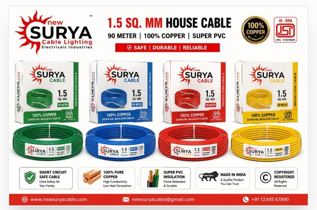 New Surya Cable 1.5 SQ MM