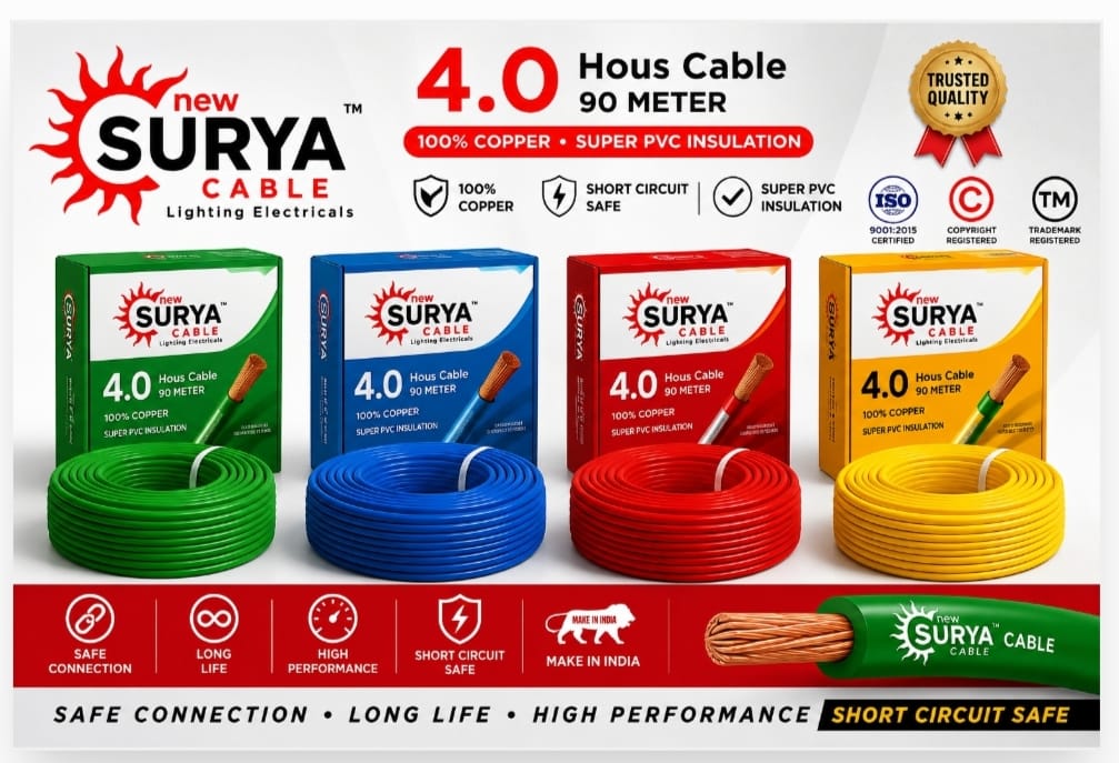 New Surya Cable 4.0 SQ MM