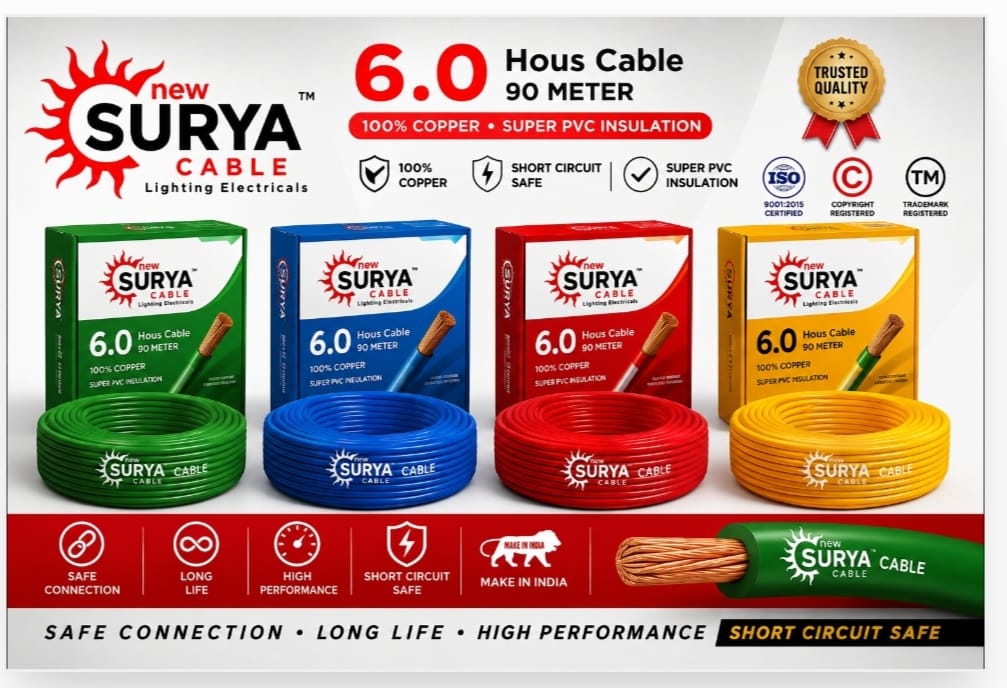 New Surya Cable 6.0 SQ MM