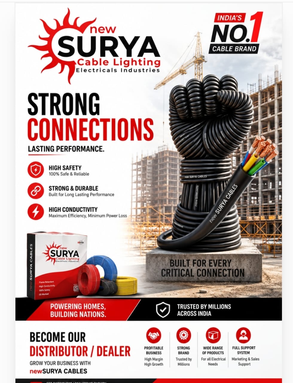 New Surya Cable 2.5 SQ MM